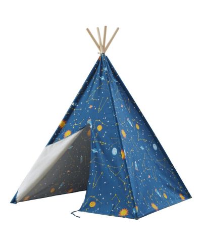 Asweets Starry Sky Glow-in-the-Dark Canvas Teepee Tent, Ages 3+