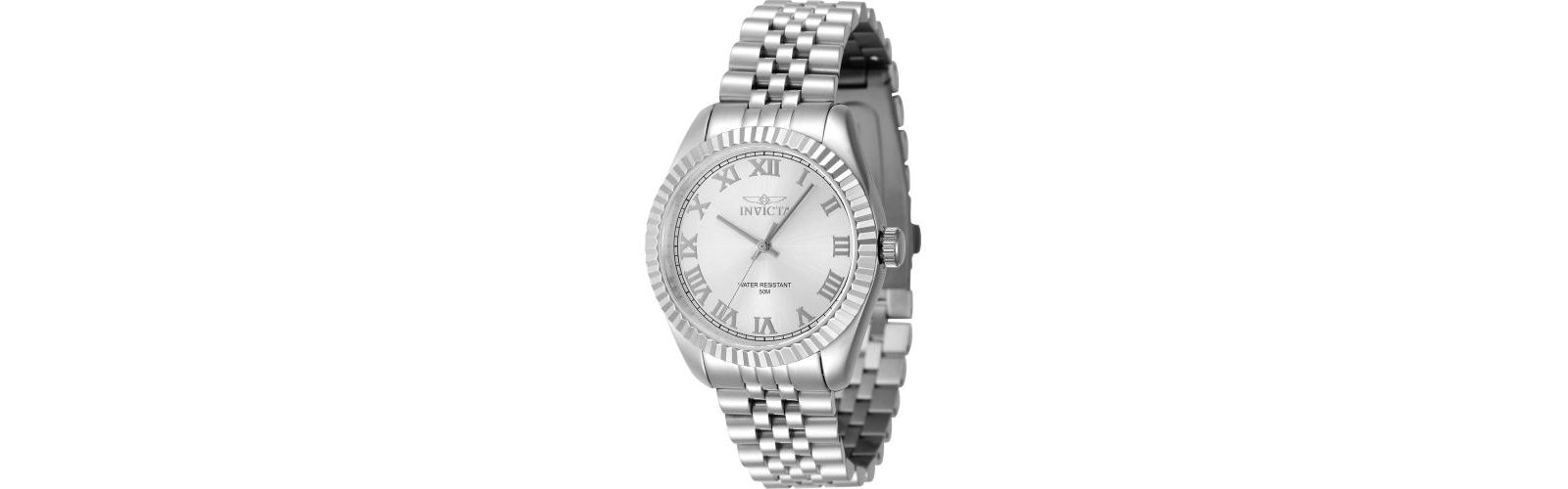 Женские часы Invicta 47409 Specialty Quartz 3 Hand Silver Dial