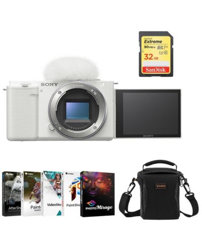 Sony ZV-E10 беззеркальная камера, комплект с ПО Corel PC, SD-карта 32GB, сумка