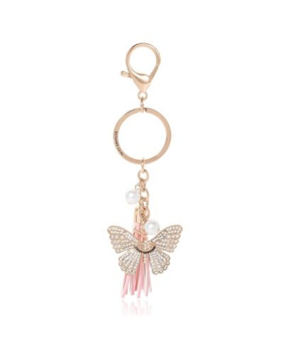 Juicy Couture брелок Butterfly для женщин с кристаллами и искусственным жемчугом