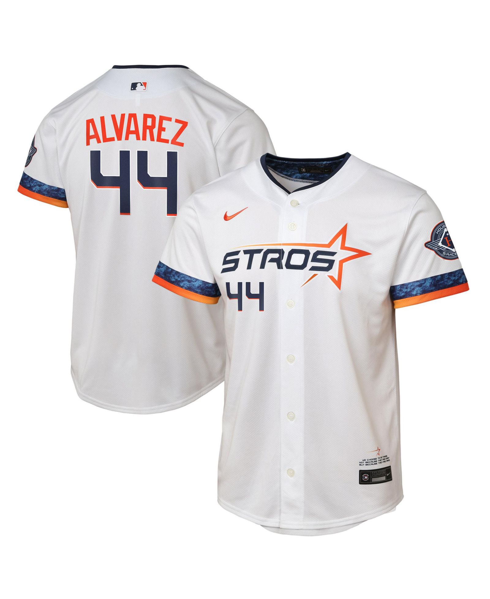 Детская джерси Nike Yordan Alvarez White Houston Astros 2025 City Connect Limited Player