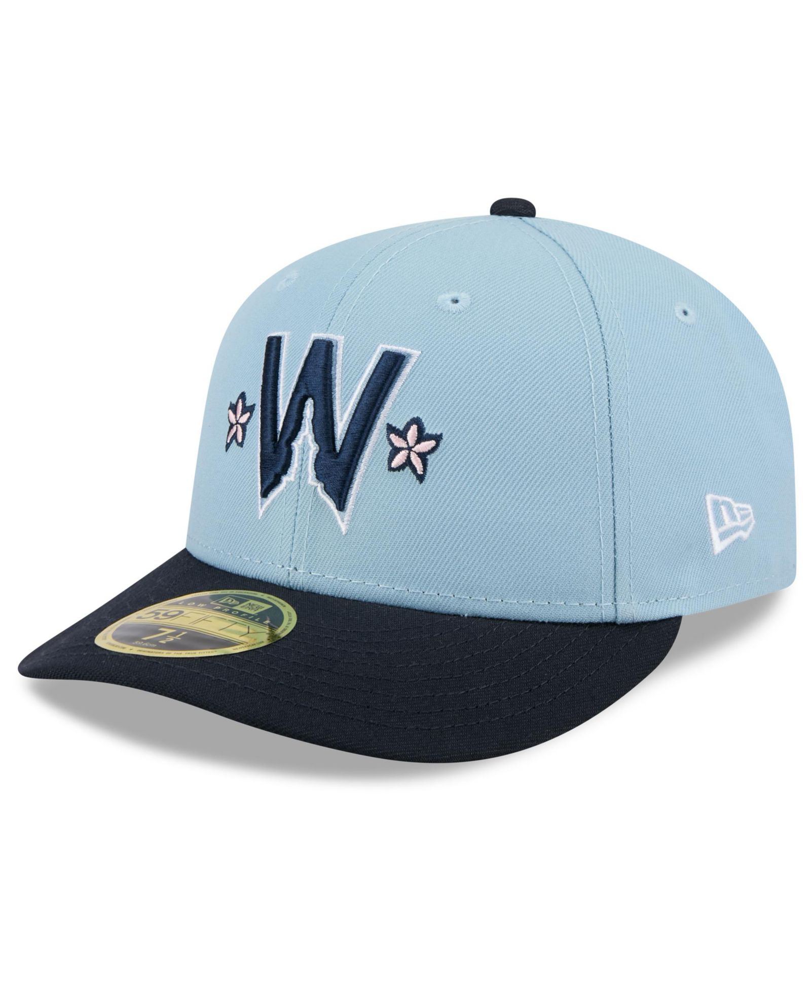 Мужская бейсболка New Era Black Washington Nationals 2025 City Connect Low Profile 58FIFTY Fitted Hat