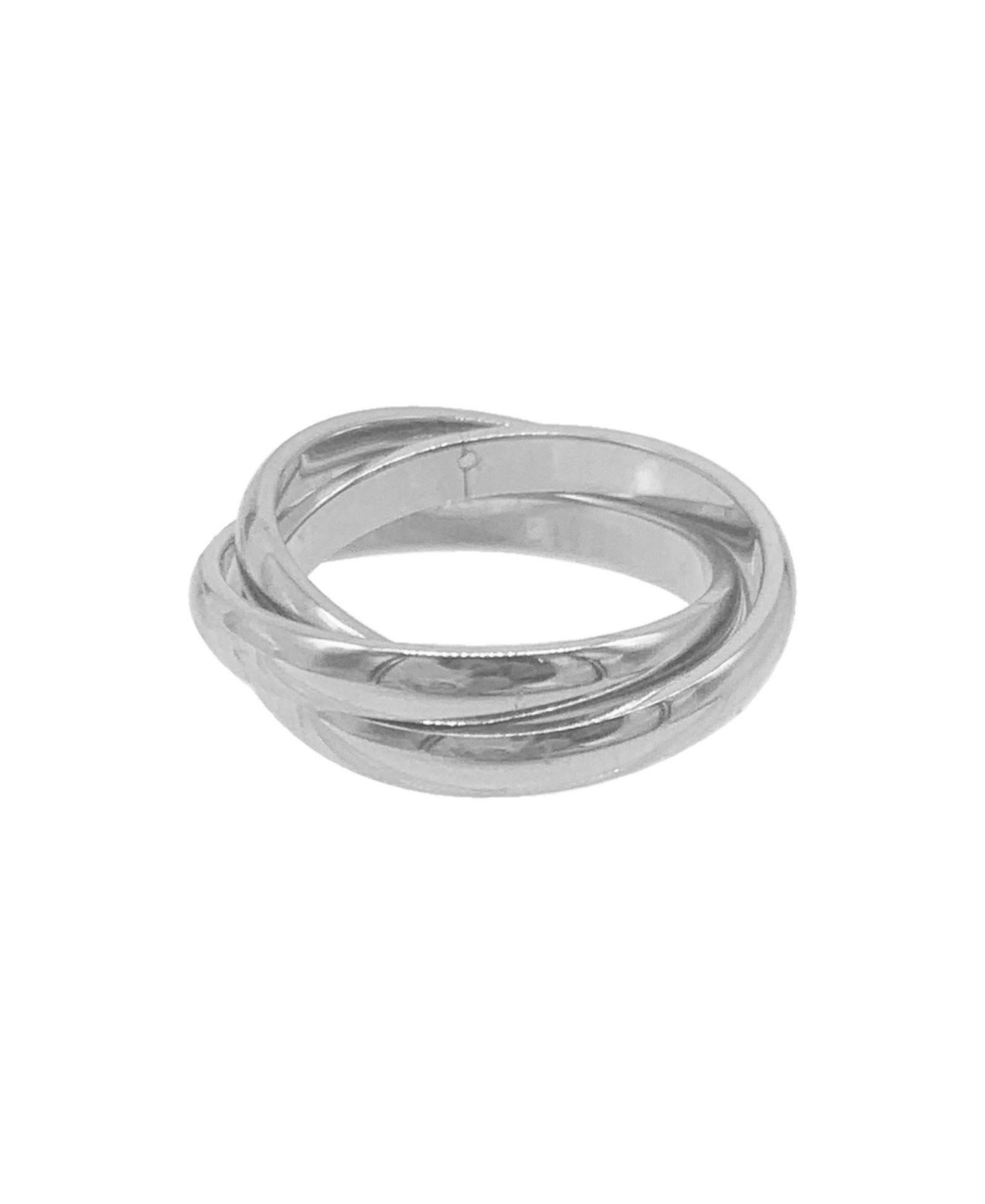 Серебряное кольцо ADORNIA Tarnish Resistant Interlocking Ring