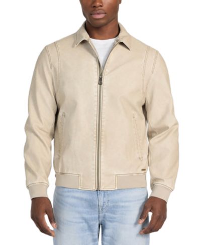 Мужская бомбер-куртка GUESS Aviator из искусственной кожи