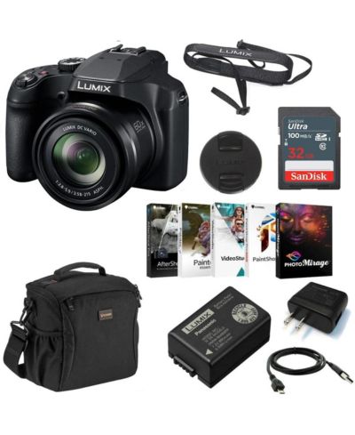 Цифровая камера Panasonic Lumix DC-FZ80 4K с сумкой и SD картой 32GB