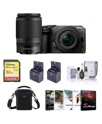 Nikon Z 30 Mirrorless Camera w/16-50mm  50-250mm Lens w/Corel PC Software