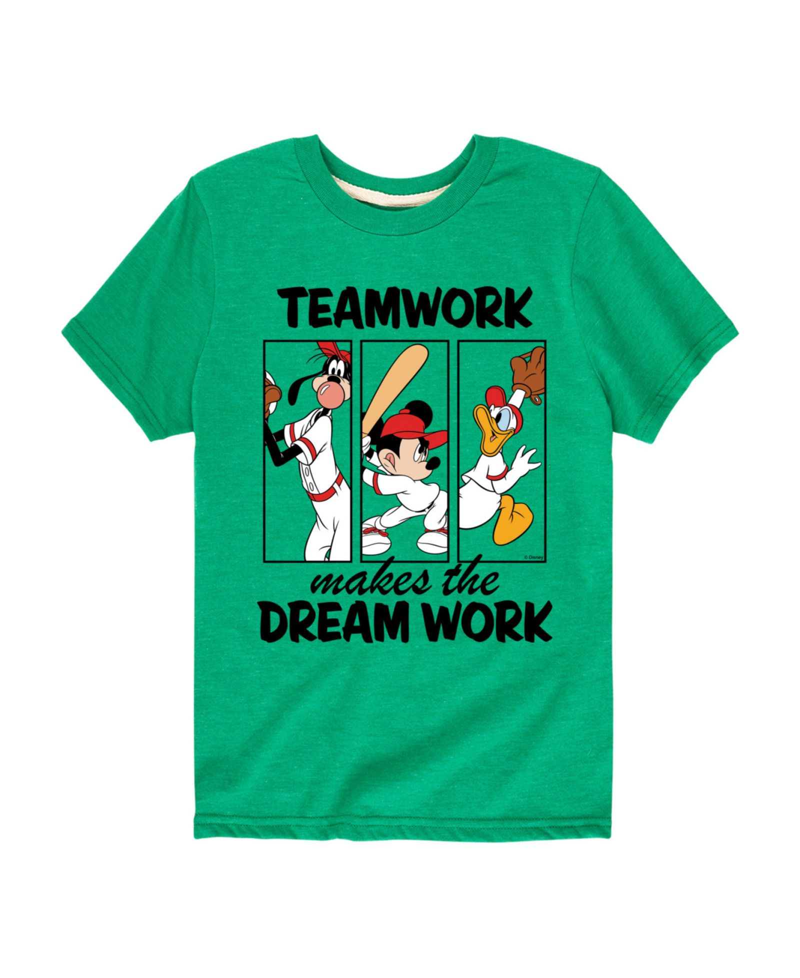 Disney Детская футболка с графическим принтом Teamwork Makes The Dream Work