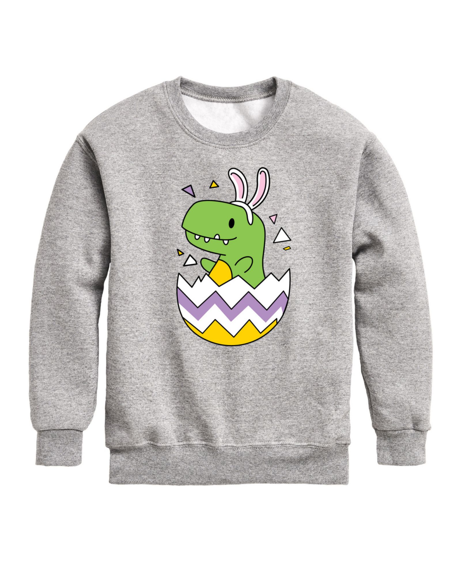 Hybrid Детский флисовый свитшот с графикой Happy Easter Dino Egg