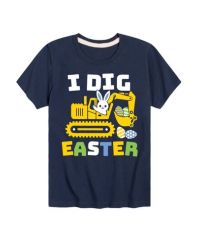Hybrid Big Boys I Dig Easter Graphic T-Shirt