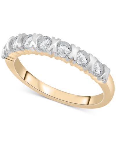 Кольцо с бриллиантами (1/2 ct. t.w.) из желтого золота 14k