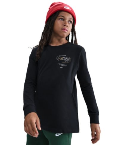 Nike Boys' 8-20 Sportswear Long-Sleeve T-Shirt
