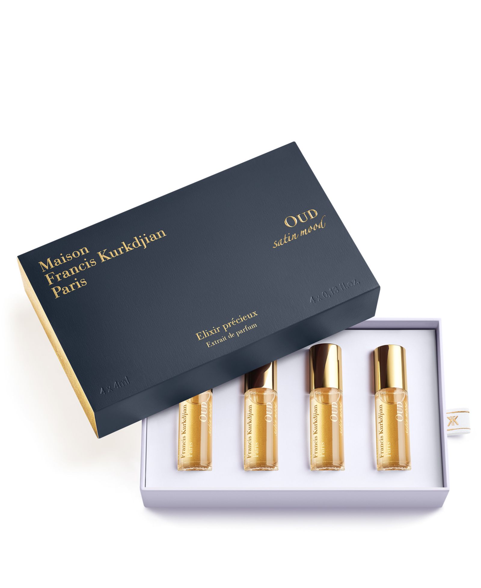 Maison Francis Kurkdjian набор из 4 предметов: OUD satin mood Extrait de Parfum Precious Elixirs