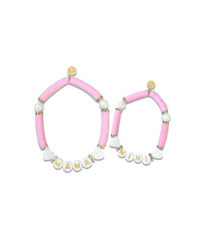 Bits & Bow Детский набор браслетов Mama and Mini, розовый