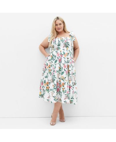 CITY CHIC Women's Haven Print Midi Dress