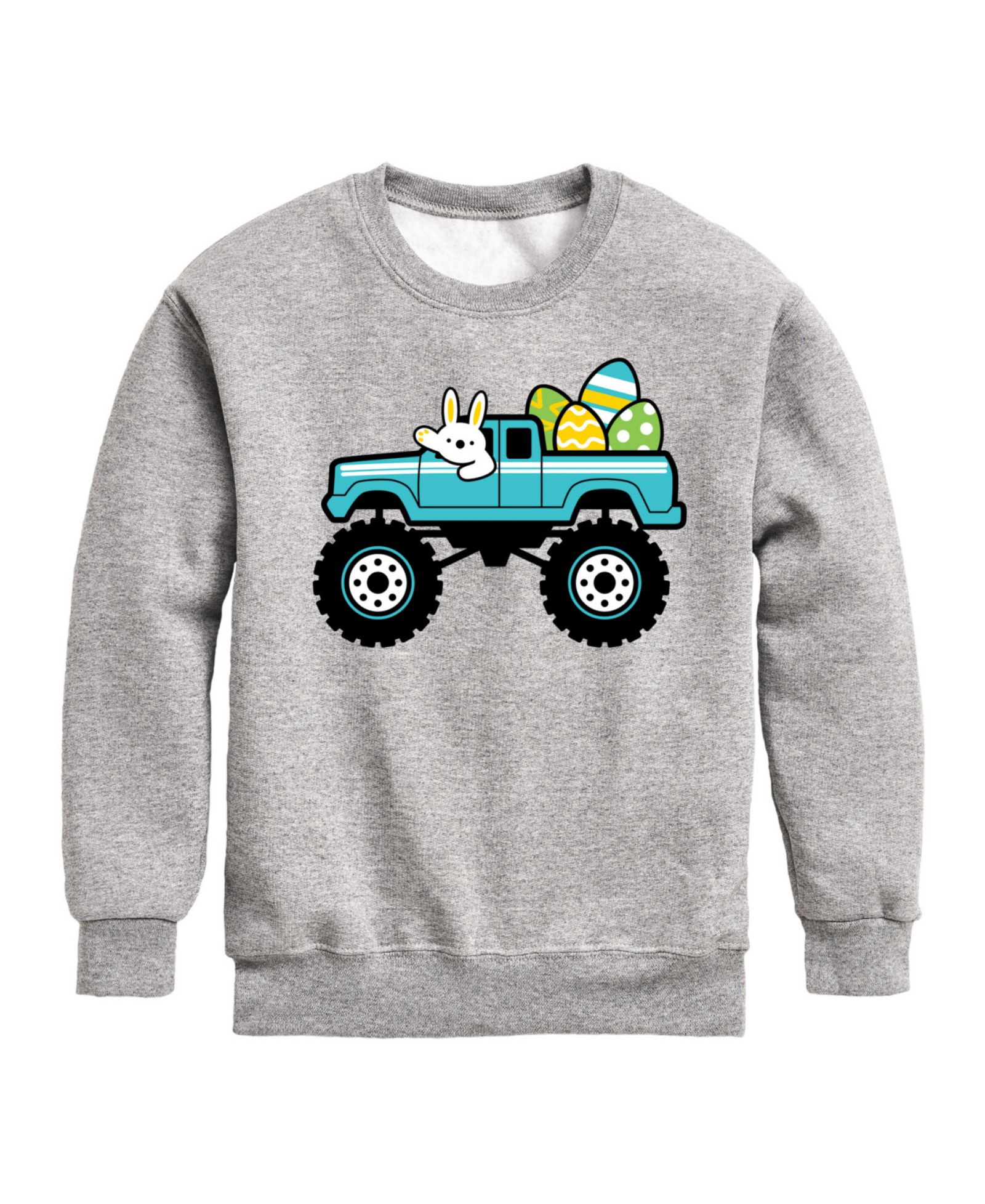 Детская флисовая толстовка Hybrid Toddler Boys Easter Bunny Monster Truck Graphic
