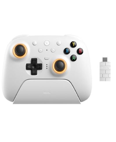 8BitDo Беспроводной контроллер Ultimate 2 с док-станцией, белый