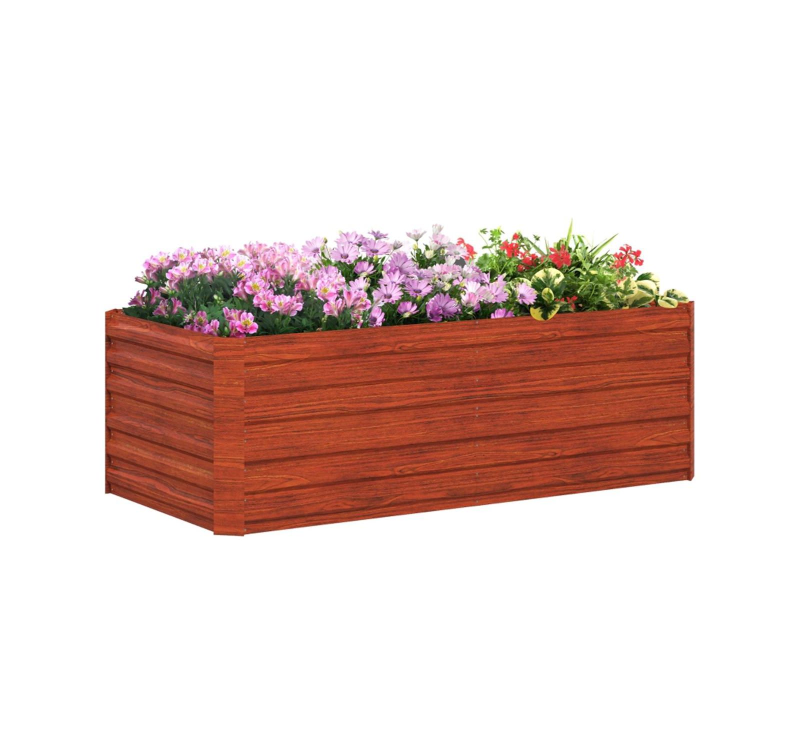 Деревянная полка-кашпо Slickblue Wood Flower Shelf & Planter Box