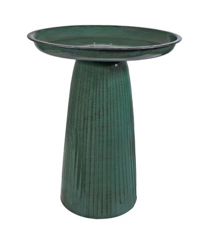 Sunnydaze Decor Gleeful Garden металлическая поилка для птиц для использования на открытом воздухе