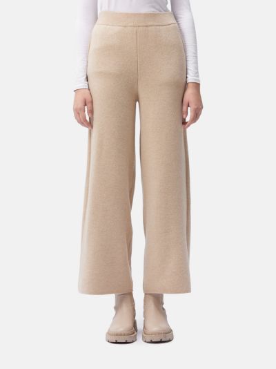 Женские широкие брюки из органического кашемира Gobi Cashmere