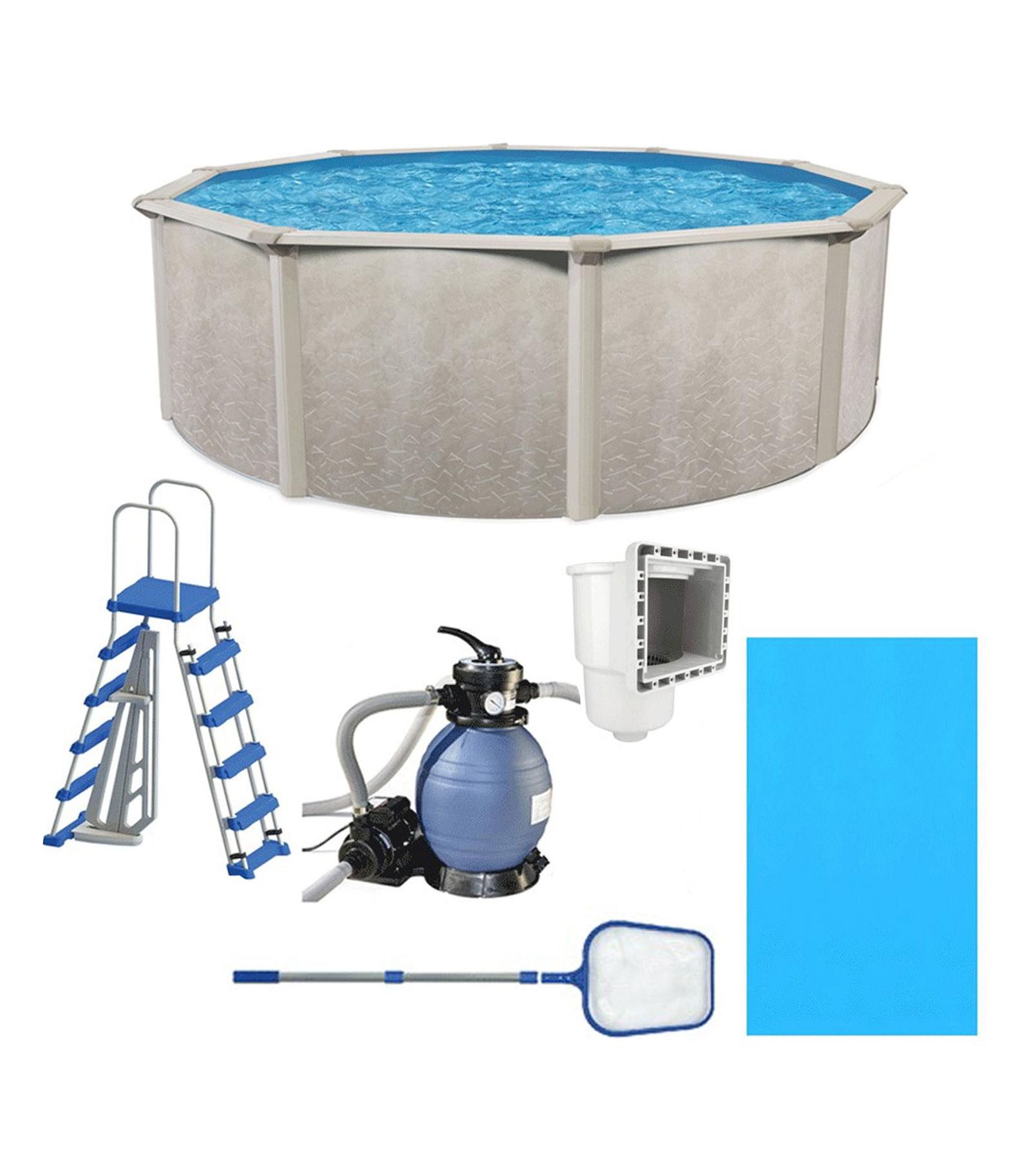 Aquarian Phoenix 18' x 52" Above Ground Swimming Pool w/Pump, Ladder and Hardware