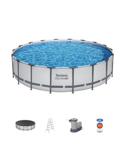Bestway Steel Pro MAX кругной надземный бассейн 18'x48" с насосом и покрывалом