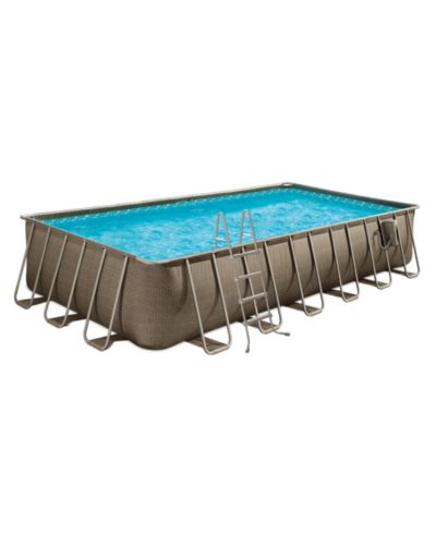 Funsicle Oasis прямоугольный уличный бассейн Brown 24'x12'x52"