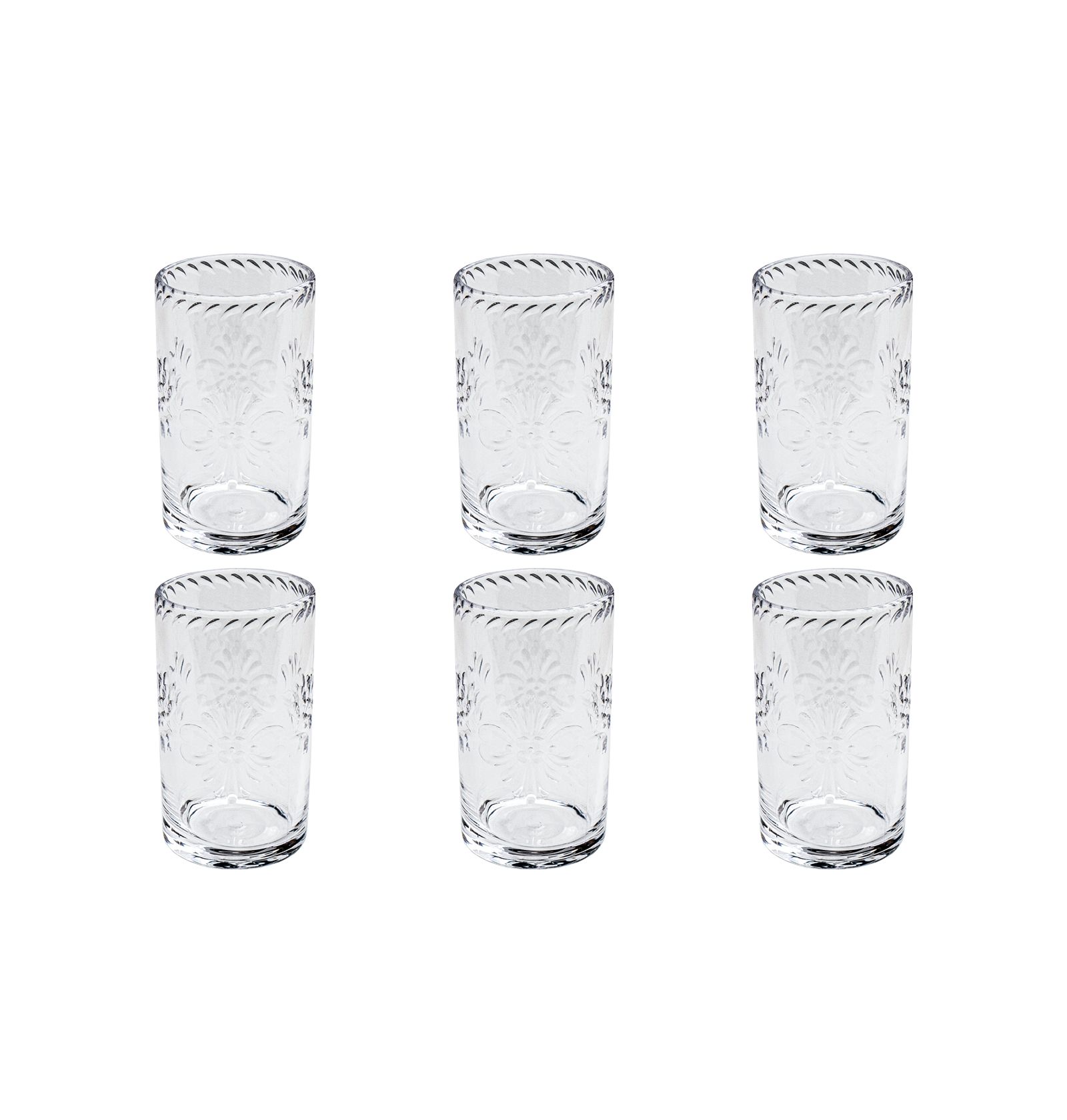 Abode Homewares Talavera Stemless Glasses, Set of 6