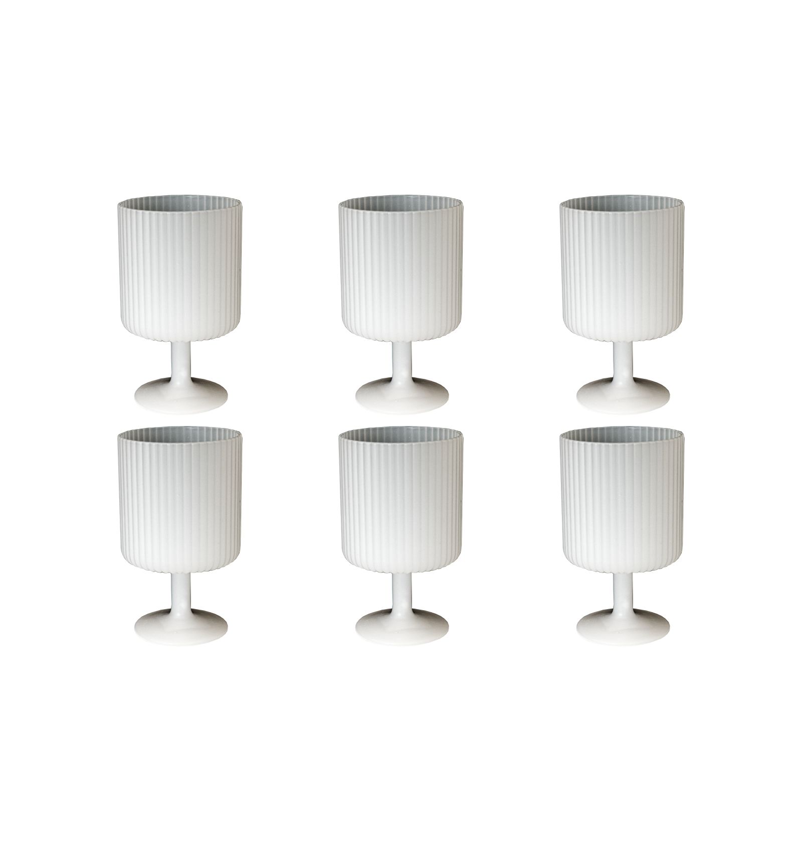 Abode Homewares Mesa Goblet Glasses, Set of 6