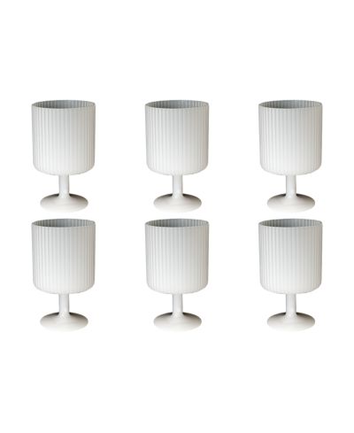 Abode Homewares Mesa Goblet Glasses, Set of 6