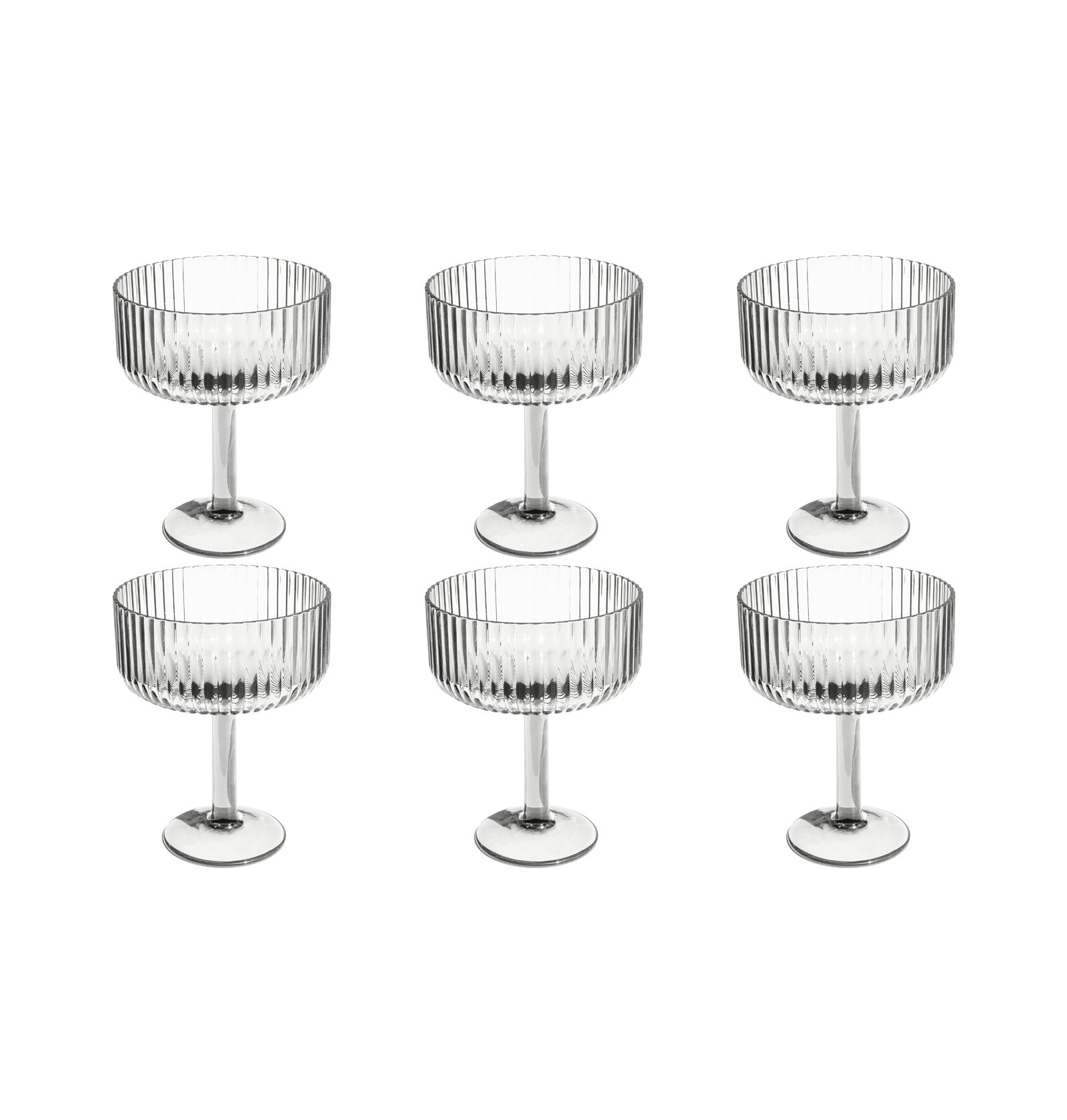 Abode Homewares Mesa Coupe Glasses, Set of 6