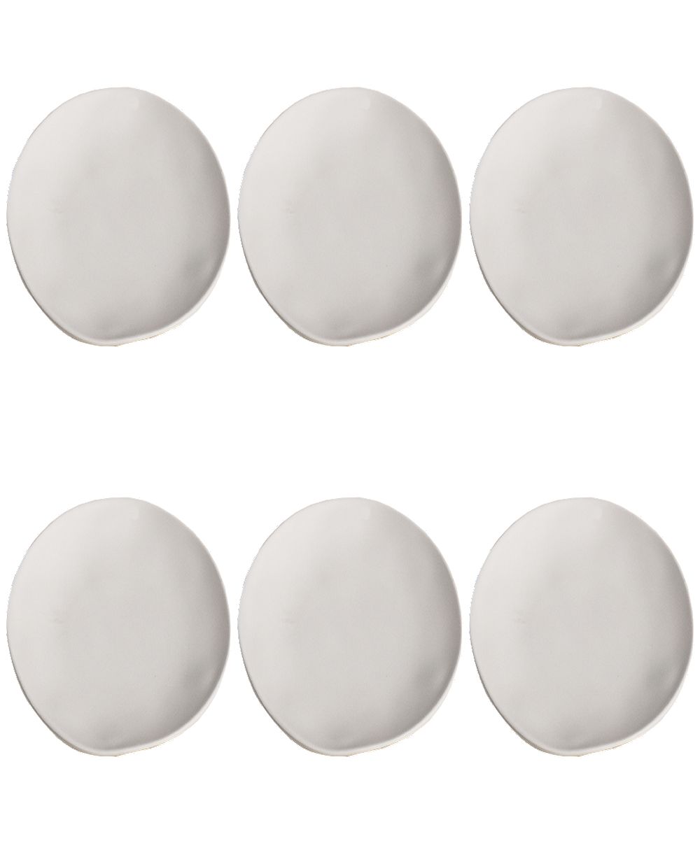 Набор тарелок для закусок Abode Homewares Melamine 6 шт., на 6 персон