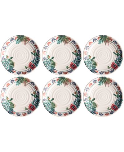 Столовые тарелки Abode Homewares Desert Succulent 6-Pc. набор на 6 персон