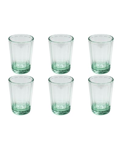 Abode Homewares Panel Goblet Glasses, Set of 6