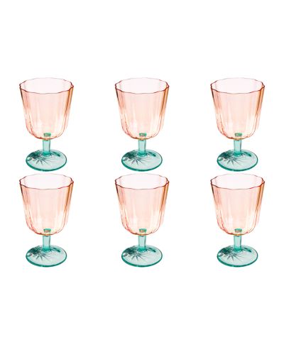 Набор больших стаканов Abode Homewares Vines Etch, 6 шт.