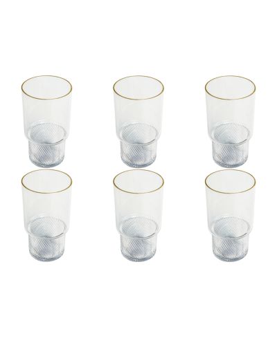 Набор бокалов Abode Homewares Stax Optic Twist Coupe, 6 шт.