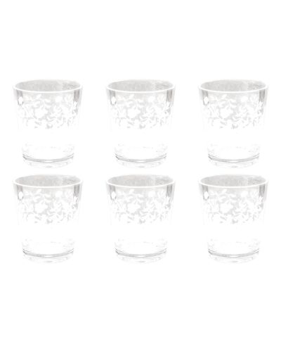 Abode Homewares Vines Etch Stemless Glasses, Set of 6