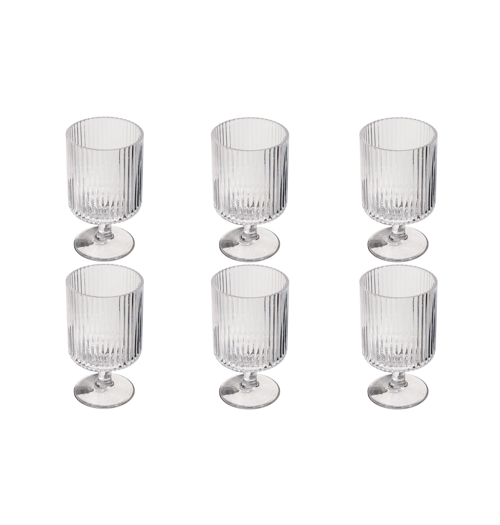 Abode Homewares Party Sleeve Stemless Glasses, Set of 6