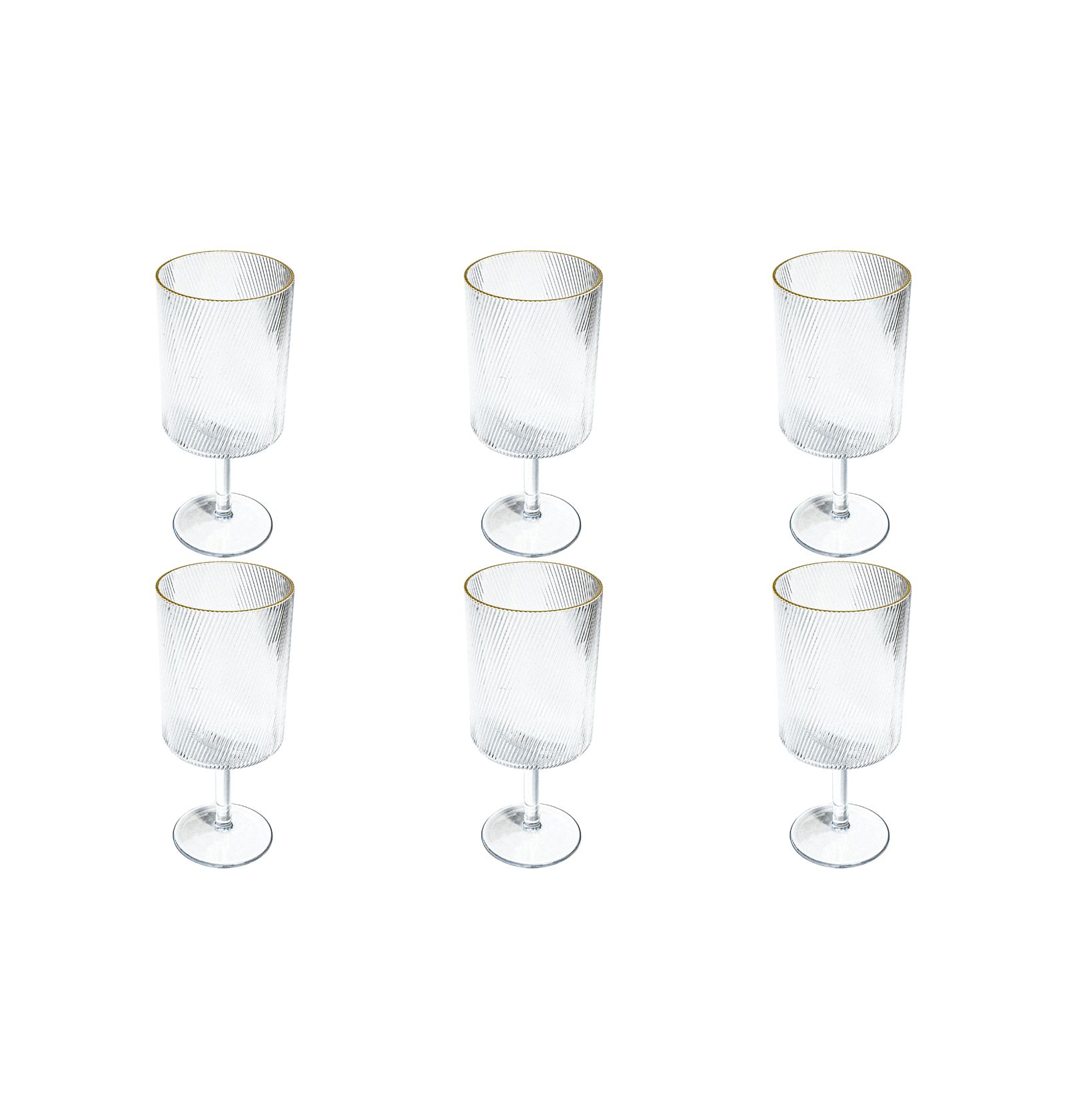 Набор бокалов Abode Homewares Stax Optic Twist, 6 шт.