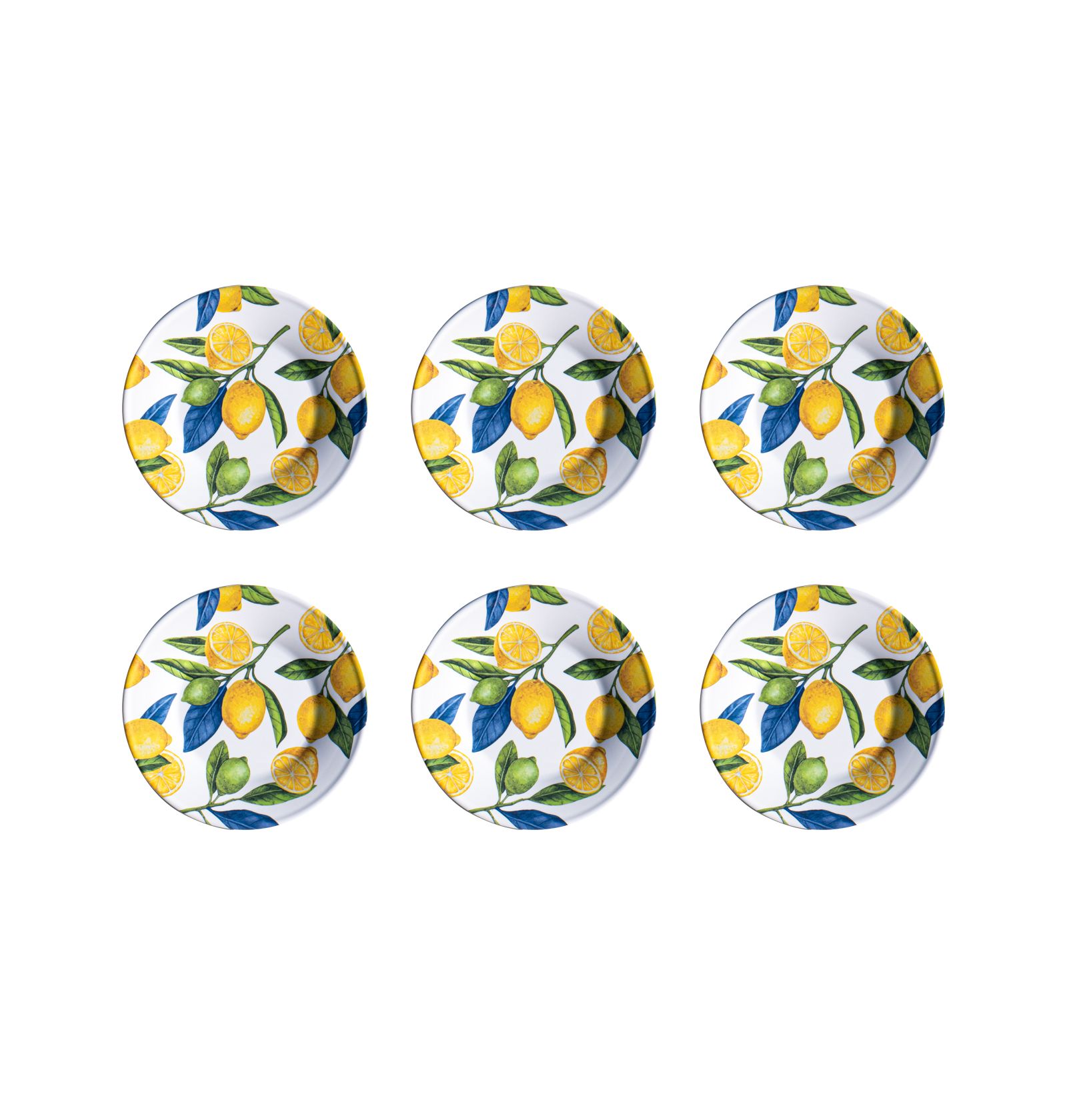 Abode Homewares Lemon Orchard 6-Pc. Salad Plates, Service For 6