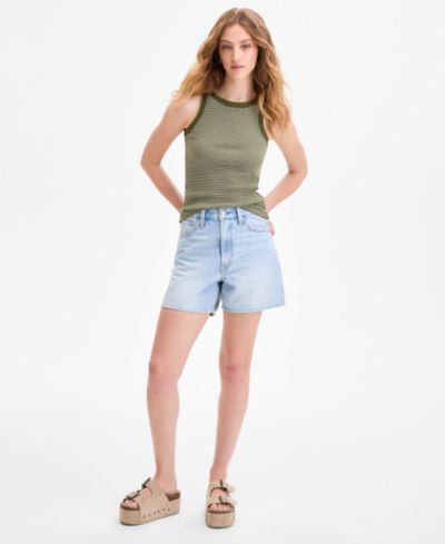 Levi's Женские джинсовые шорты из хлопка с завязками на талии