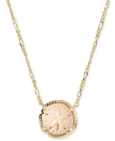 Kendra Scott Sand Dollar Short Pendant Necklace, 17-2/5" + 3" extender