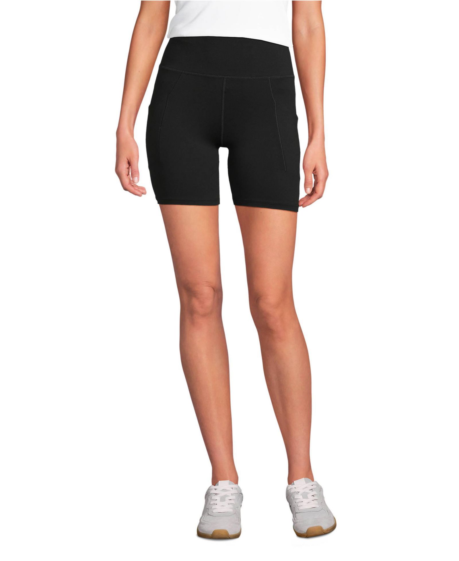 Lands' End Женские спортивные шорты для велоспорта с карманами 7"
