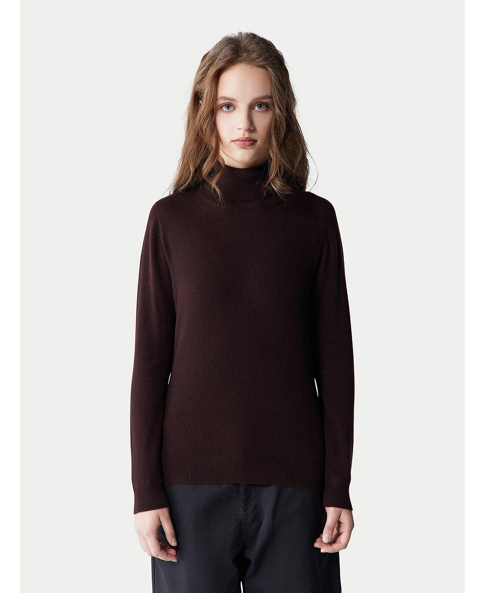 Женский кашемировый свитер Gobi Cashmere с воротником-гольф