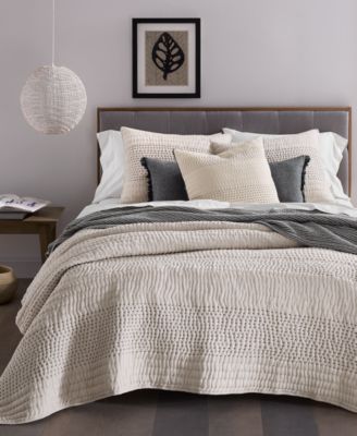 Oake Pick Stitch 3-Pc. Coverlet Set, Full/Queen, Exclusively for Macy's