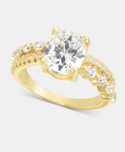 Charter Club Pavé & Oval Crystal Ring, Exclusively at Macy's