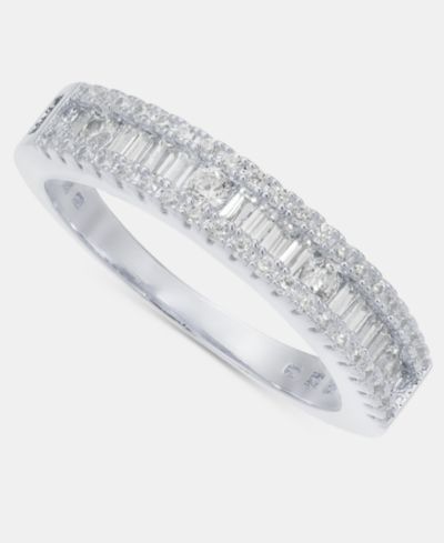 Charter Club Cubic Zirconia Band Ring, Macy's Exclusive