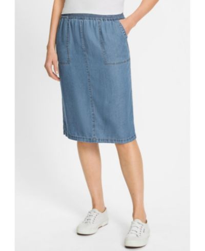 Olsen Women's Soft Denim Pull-On Skirt