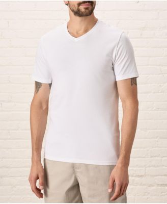 Pact Men's Organic Cotton Luxe Stretch Jersey Slim V-Neck Tee