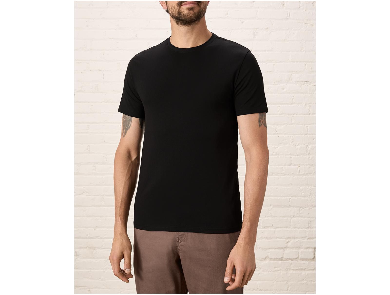 Pact Men's Organic Cotton Luxe Stretch Jersey Slim Crew Neck Tee
