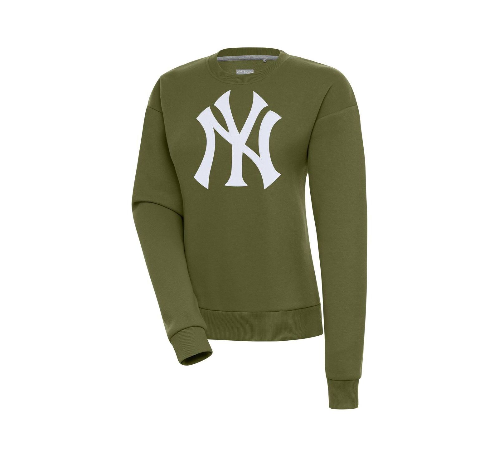 Женский джемпер Antigua Olive New York Yankees Victory Pullover